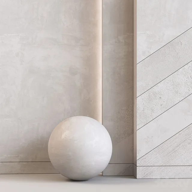 Decorative Plaster design by Sherzod 3D Model