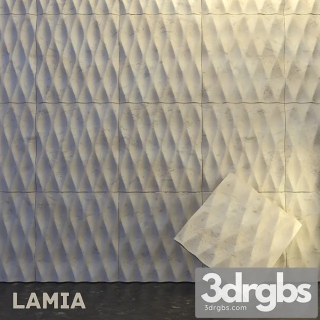 Decorative plaster Lamia panel 3D Model Download Decorative plaster Lamia panel 3D Model Download