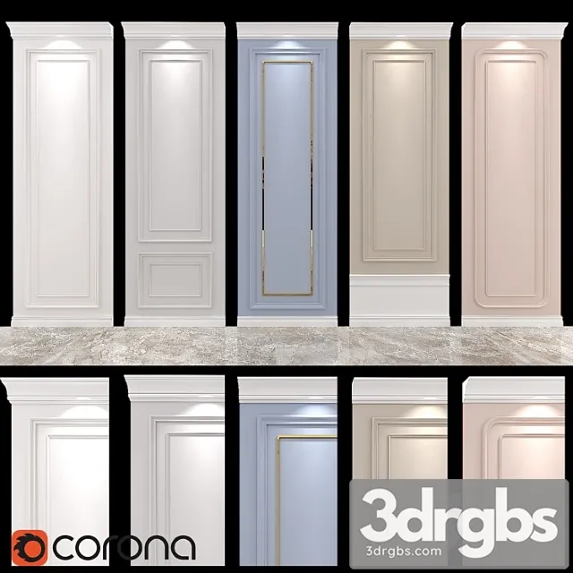 Decorative plaster Molding 3D Model Download Decorative plaster Molding 3D Model Download