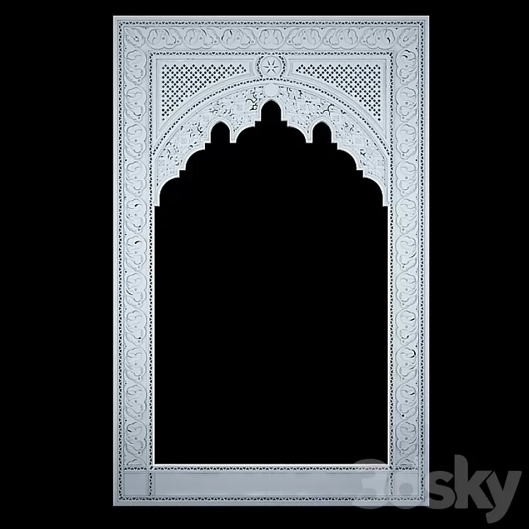 Decorative plaster (Moroccan Style) 3D Model Decorative plaster (Moroccan Style) 3D Model