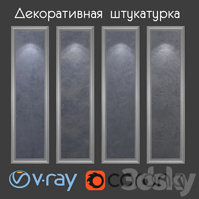 Decorative plaster of gray-blue tones Free Download