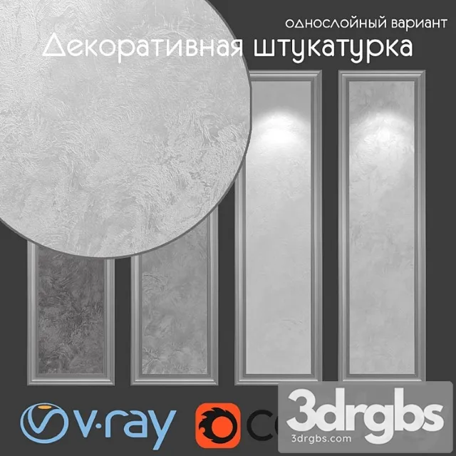 Decorative Plaster One Layer Variant 061 3D Model Download Decorative Plaster One Layer Variant 061 3D Model Download