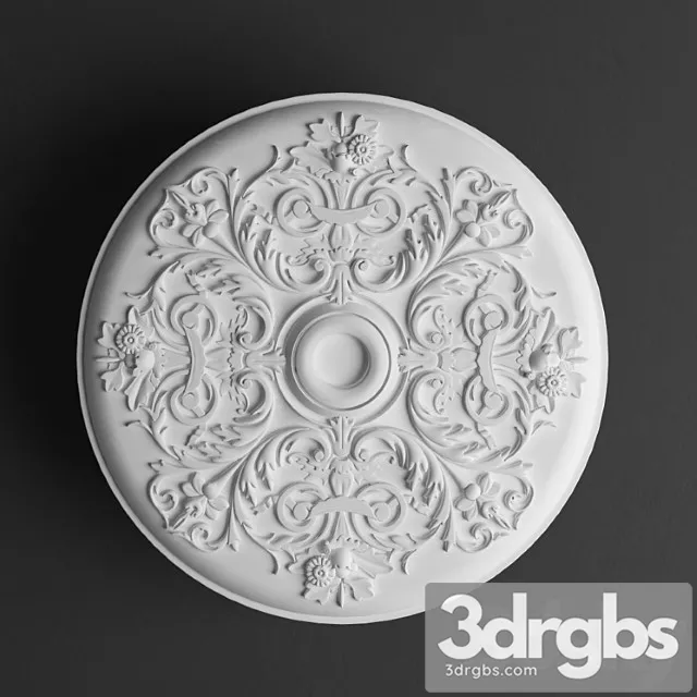 Decorative plaster Rozetka R1 3D Model Download Decorative plaster Rozetka R1 3D Model Download
