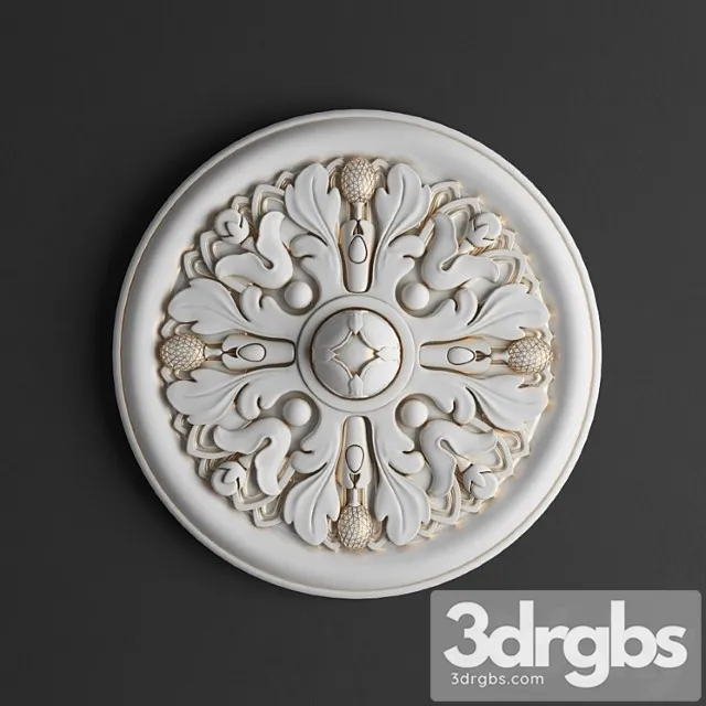 Decorative plaster Rozetka R2 3D Model Download Decorative plaster Rozetka R2 3D Model Download
