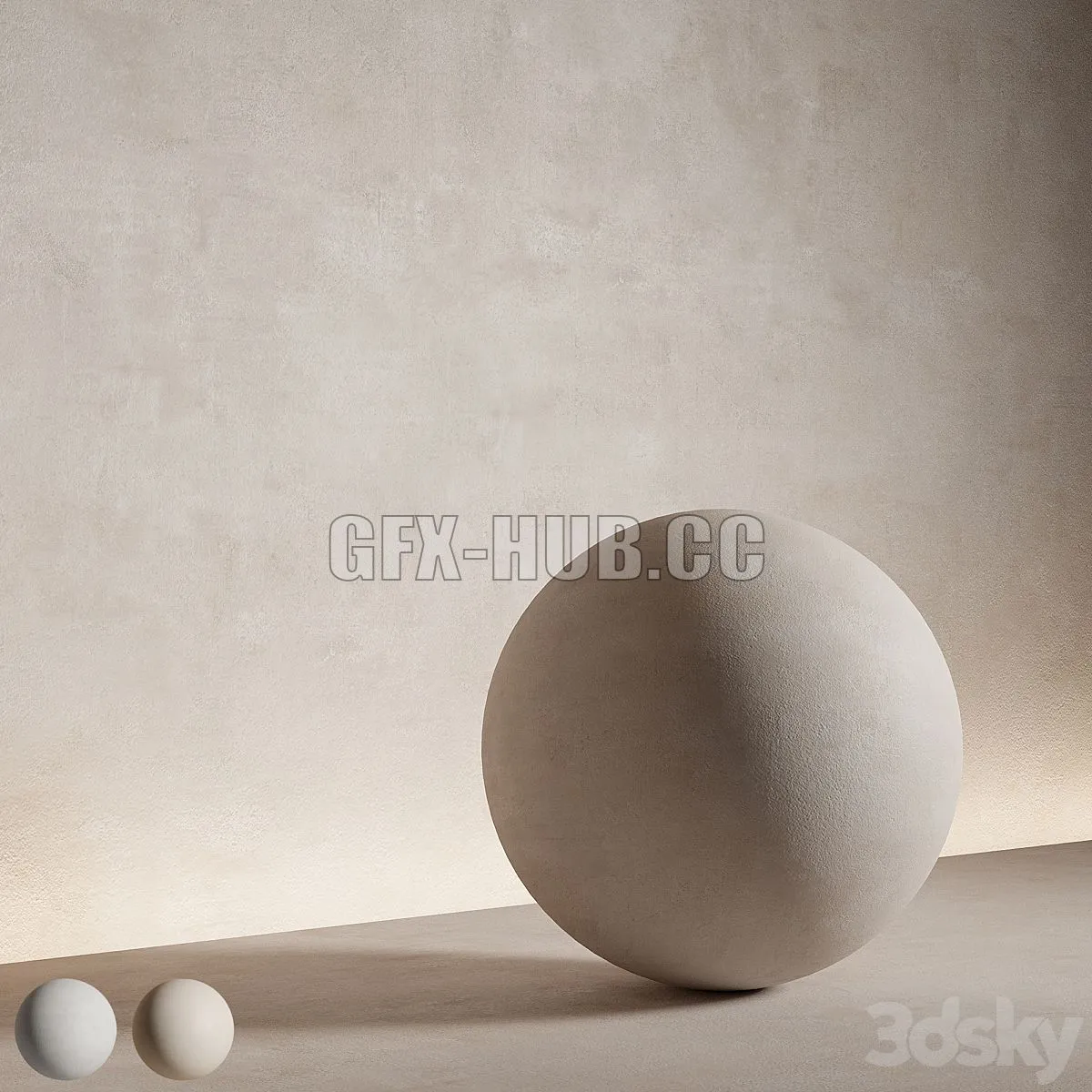 Decorative plaster Seamless decorative plaster material 44 3D Model