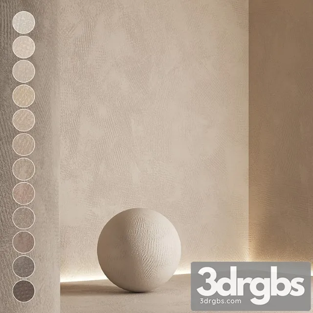 Decorative Plaster Set 10 3D Model Download