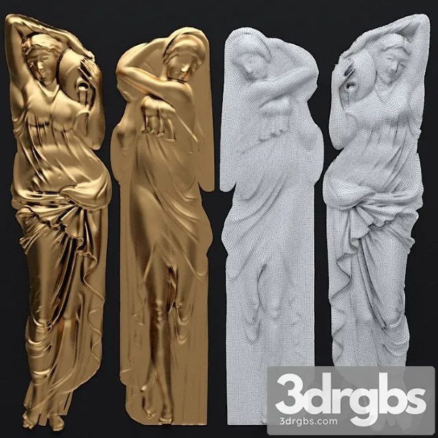 Decorative plaster Silhouettes 3D Model Download Decorative plaster Silhouettes 3D Model Download