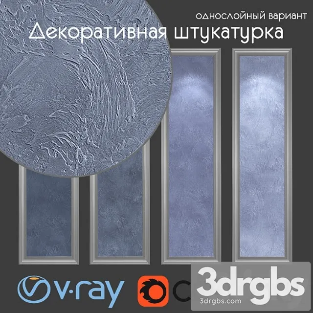 Decorative plaster single-layer version 709 3D Model Download