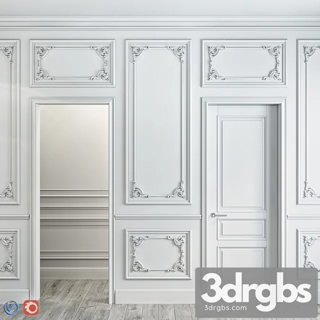 Decorative plaster Stucco molding for walls 1 3D Model Download Decorative plaster Stucco molding for walls 1 3D Model Download