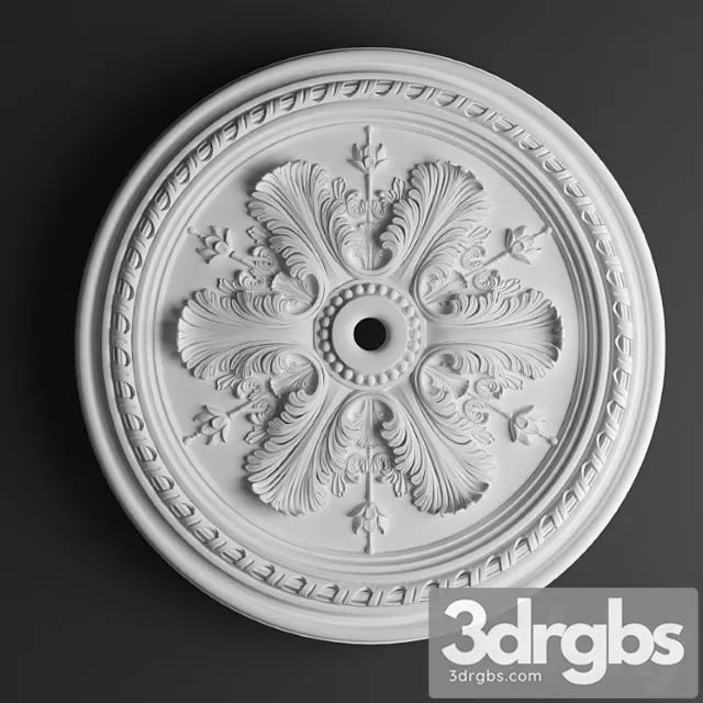 Decorative plaster Torus stil.rozetka art.108 3D Model Download Decorative plaster Torus stil.rozetka art.108 3D Model Download