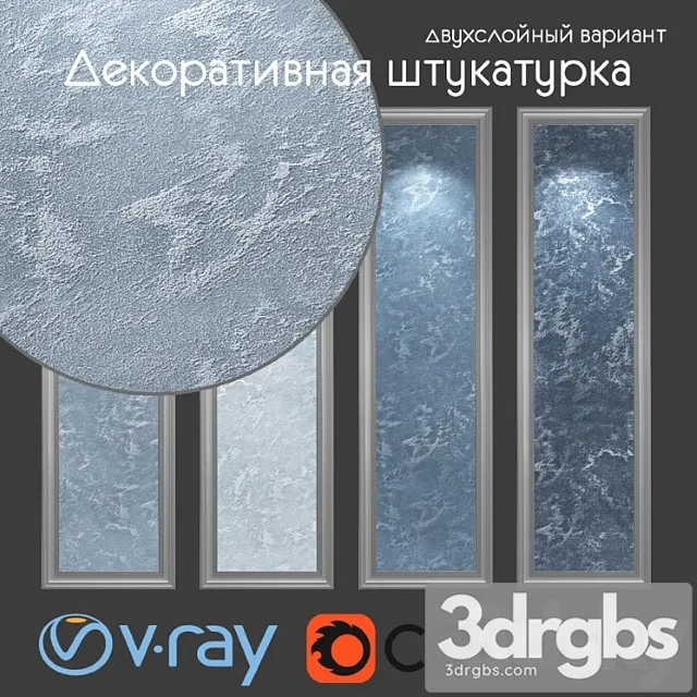 Decorative plaster two-layer option 508 3D Model Download