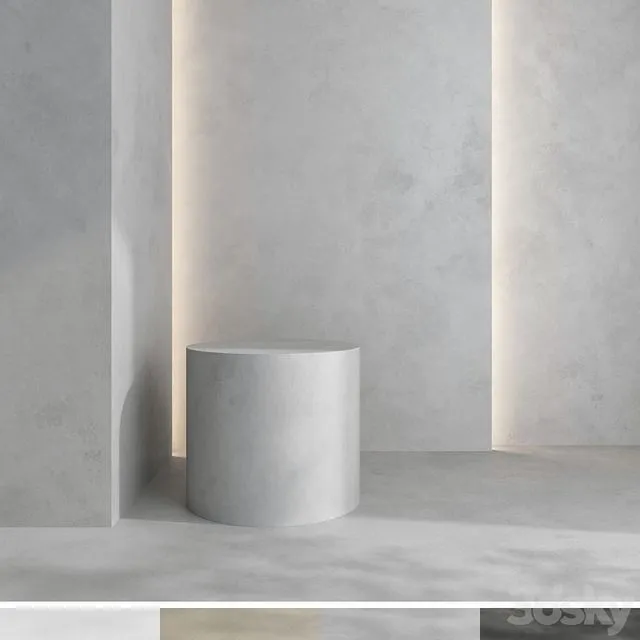 Decorative plaster v05 3D Model