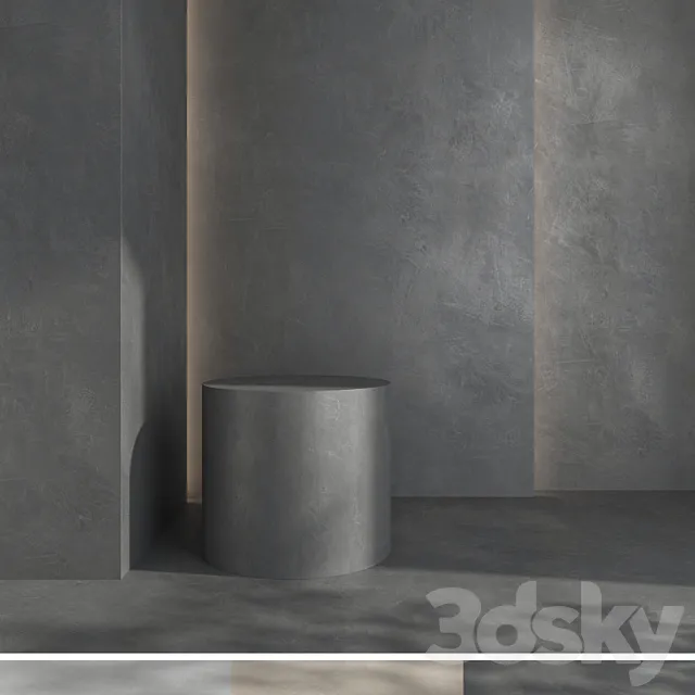 Decorative plaster v12 3D Model