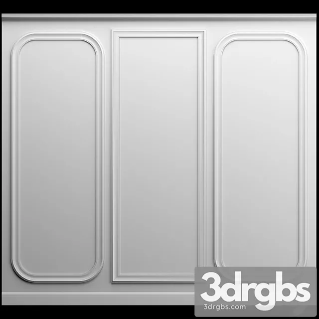 Decorative plaster Wall molding 2 2 3D Model Download Decorative plaster Wall molding 2 2 3D Model Download
