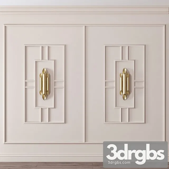 Decorative plaster Wall molding 3D Model Download Decorative plaster Wall molding 3D Model Download