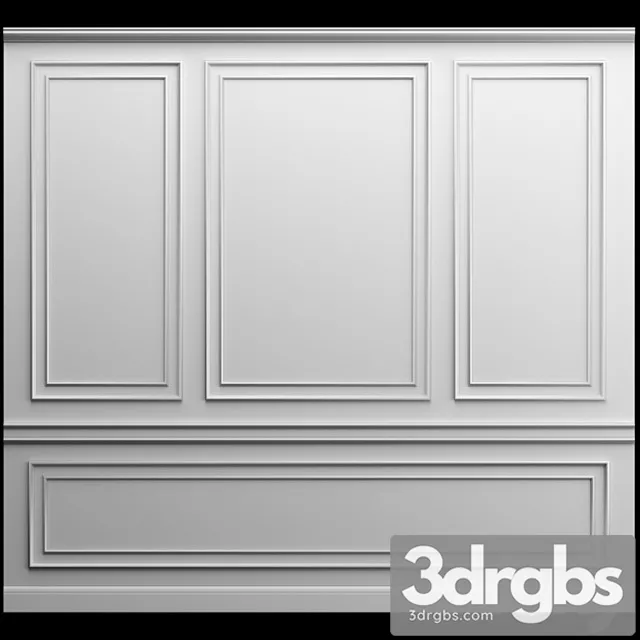Decorative plaster Wall panel – gypsum stucco 3D Model Download Decorative plaster Wall panel – gypsum stucco 3D Model Download