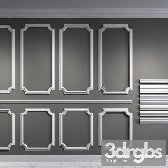 Decorative Plaster Wall Set 04 3D Model Download Decorative Plaster Wall Set 04 3D Model Download