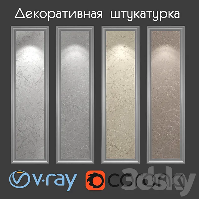 Decorative plaster with a cut paper effect Free Download