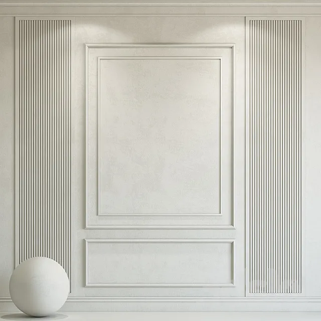 Decorative plaster with molding 144 3D Model