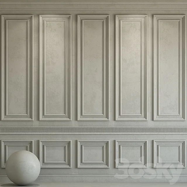 Decorative plaster with molding 184 3DModel Decorative plaster with molding 184 3DModel