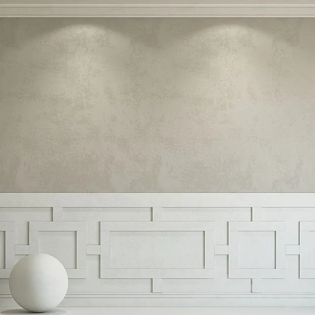 Decorative plaster with molding 191 3D Model