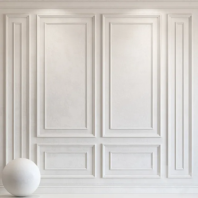 Decorative plaster with molding 23 3D Model