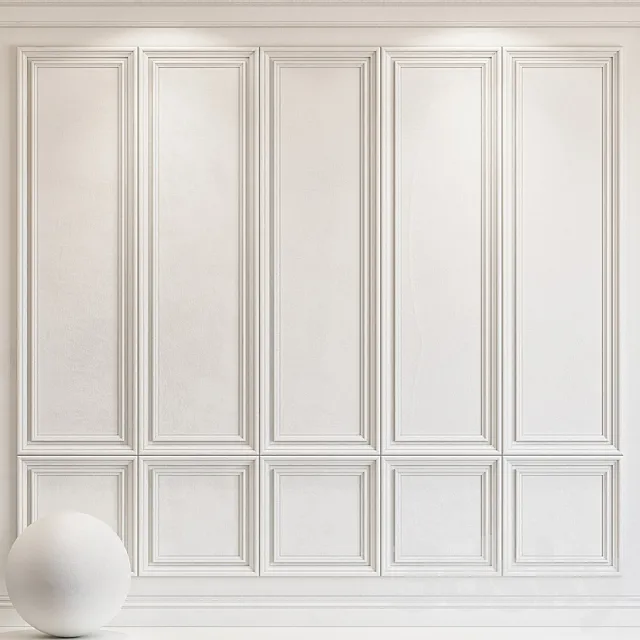 Decorative plaster with molding 41 3D Model
