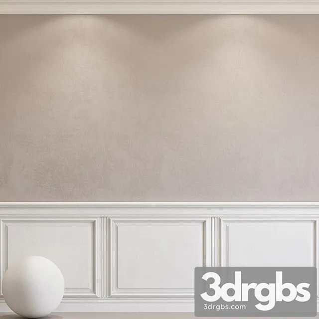 Decorative plaster with molding 58 3D Model Download