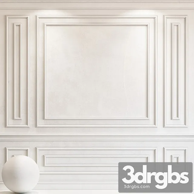 Decorative plaster with molding 70 3D Model Download