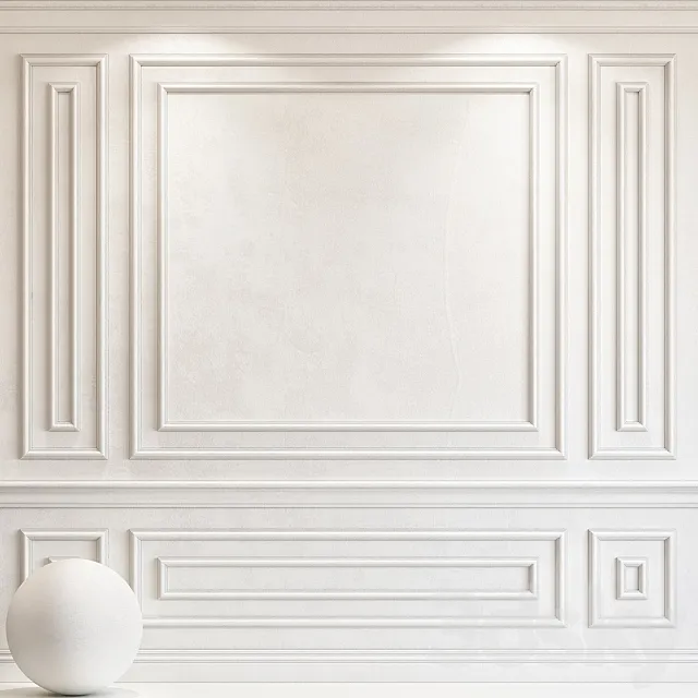 Decorative plaster with molding 70 3D Model