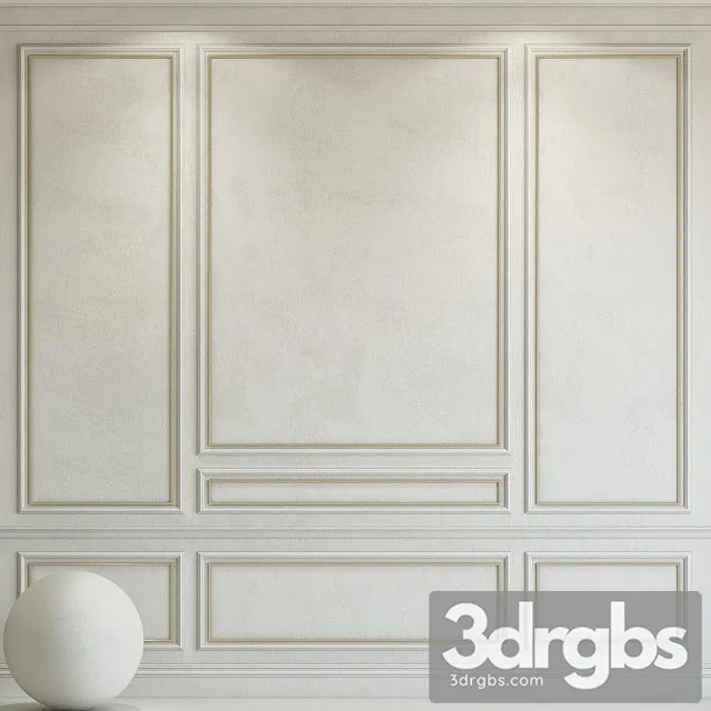 Decorative Plaster With Molding 96 3D Model Download