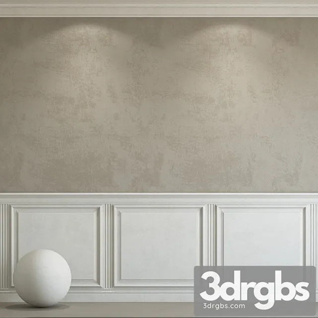 Decorative plaster with molding 98 3D Model Download