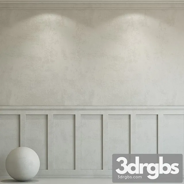 Decorative plaster with molding 99 3D Model Download