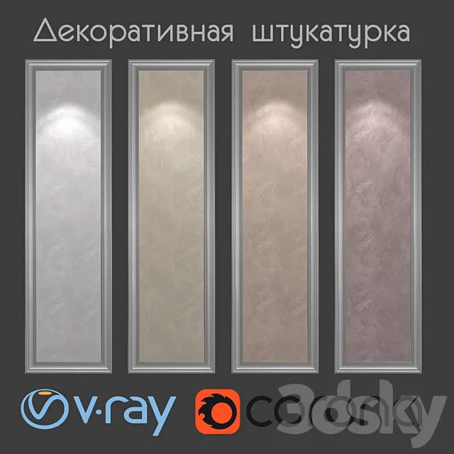 Decorative plaster with velvet effect 3DModel