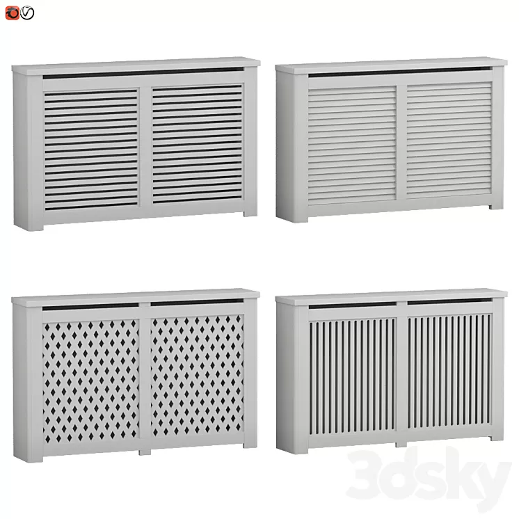 Decorative radiator screen set_03 3D Model
