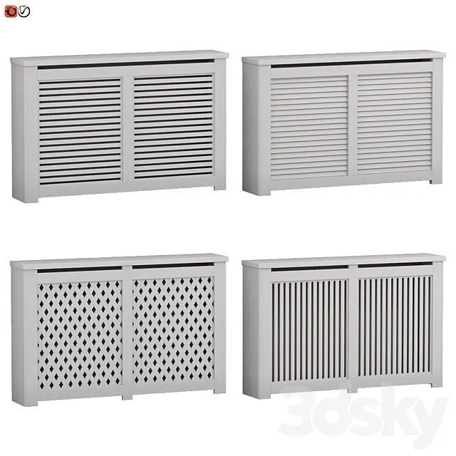 Decorative radiator screen set_03 3DModel