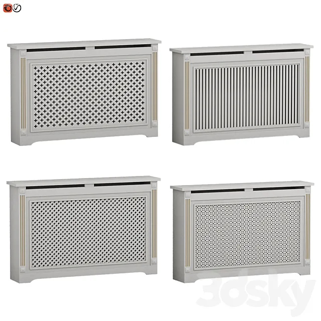 Decorative radiator screen set_04 3D Model