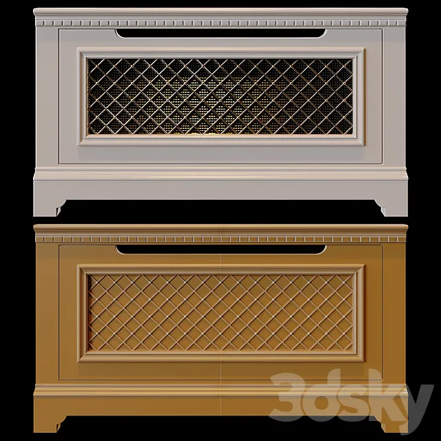 Decorative radiator shield 3D Model Decorative radiator shield 3D Model