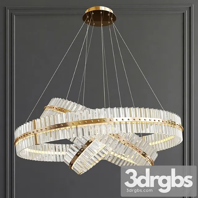 Decorative Ring Glass Chandelier 3D Model Download
