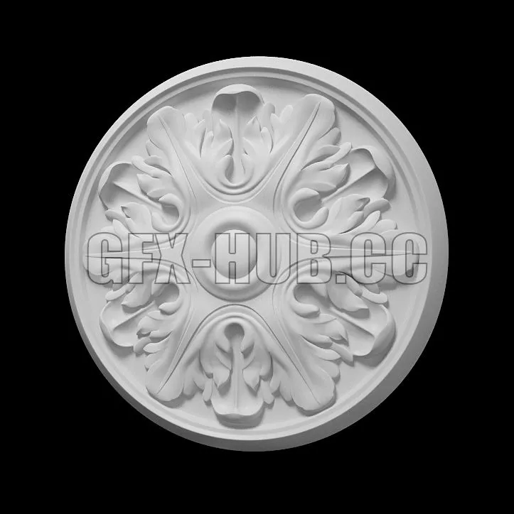 Decorative rosette 3D Model Decorative rosette 3D Model