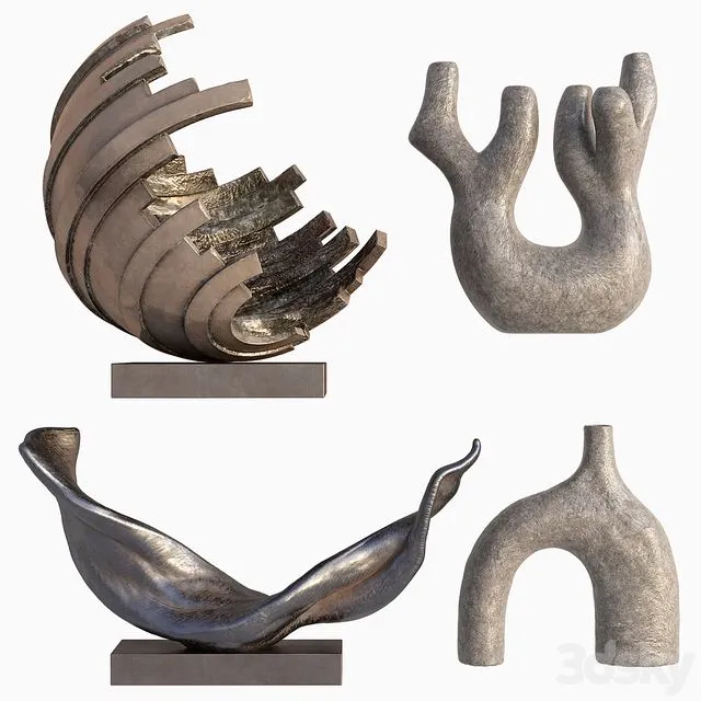 Decorative Sculptures 1 3D Model Decorative Sculptures 1 3D Model