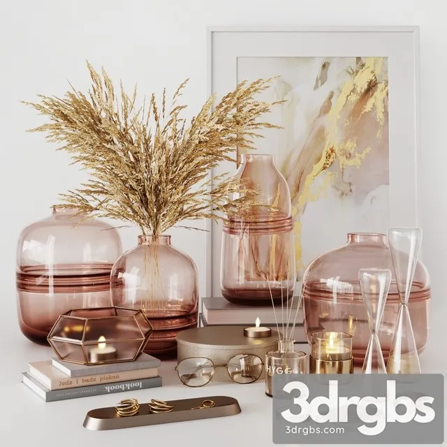 Decorative Set 0004 3D Model Download