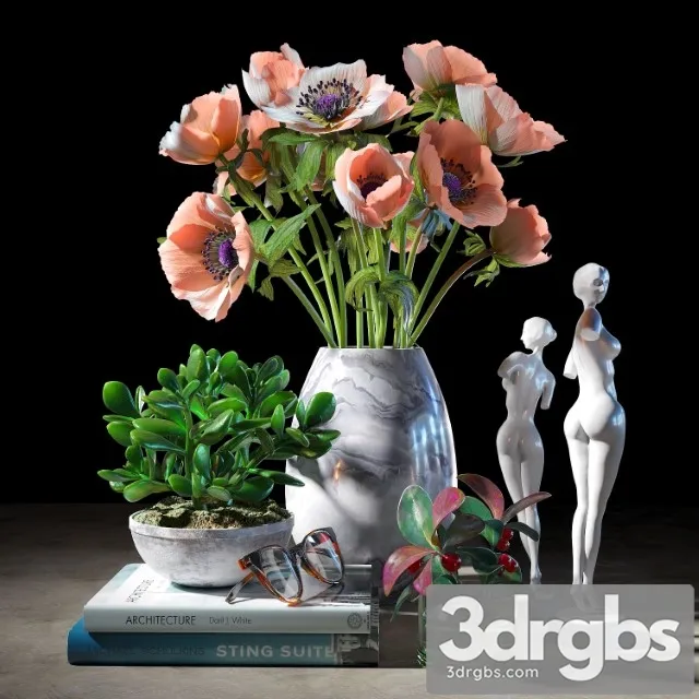 Decorative Set 0010 3D Model Download