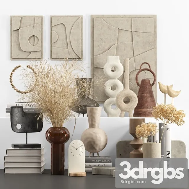 Decorative Set 002 23 3D Model Download