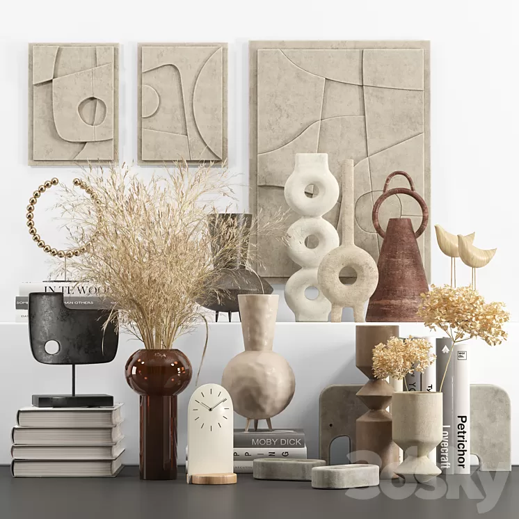 Decorative set 002 3D Model