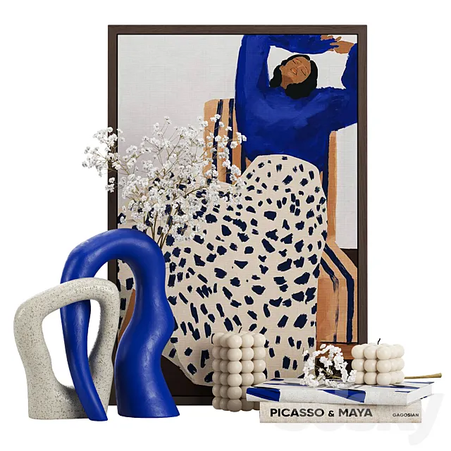 Decorative Set 002 3D Model