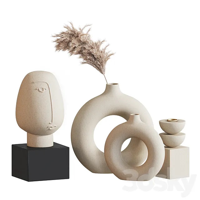 Decorative set 002 3D Model