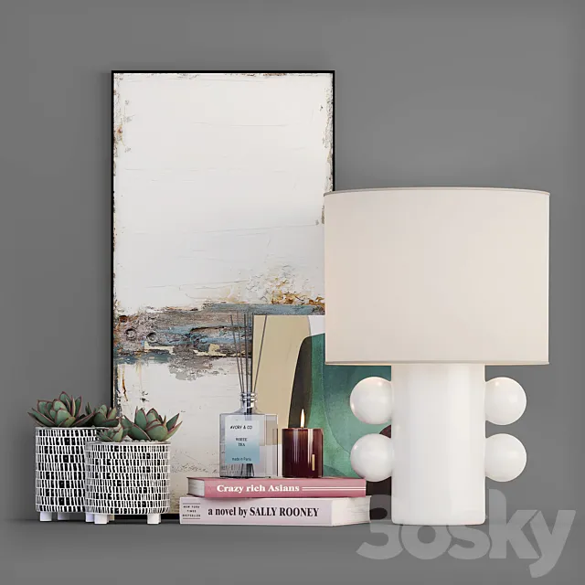 Decorative set 002 3DModel