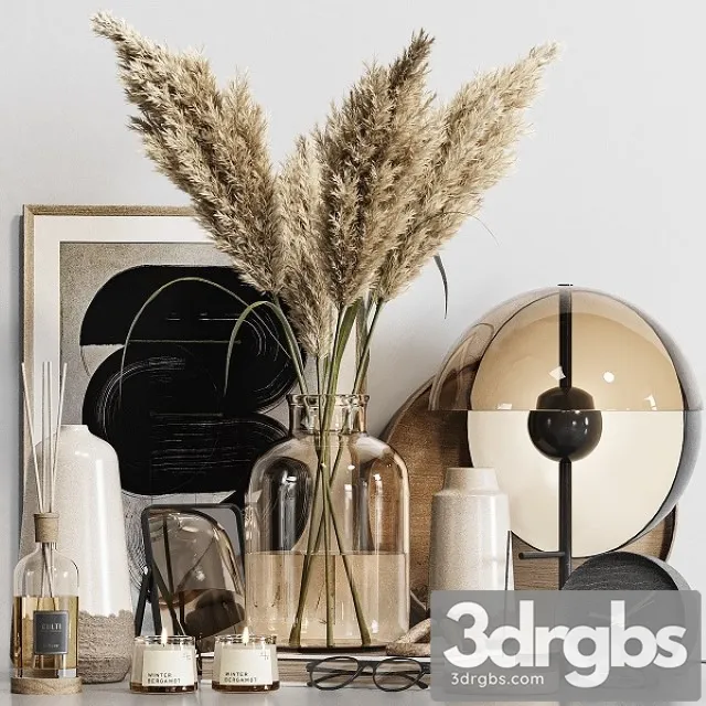 Decorative Set 0023 3D Model Download