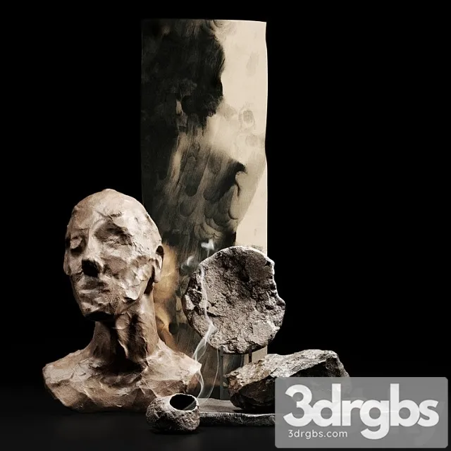 Decorative Set 003 1 3D Model Download